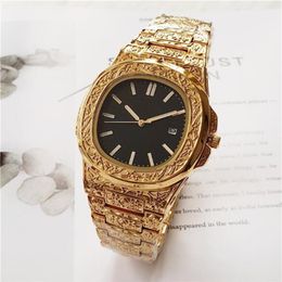the latest promotion explosion models quartz watch carved shell square table business foreign trade 259q