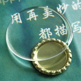 200Pcs Lot 58MM Clear Epoxy Domes High Transparent Resin Circle Sticker 1 6MM Thickness Jewellery DIY Findings 51MM 50MM Available2082
