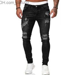 Men's Jeans jean for men pants large size jeans stretch jeans mid rise 90s stretch denim new jeans youth leisure slim men's ripped pants Z230720