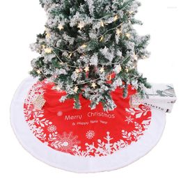 Christmas Decorations Fashion Tree Skirt Flannelette Xmas Party Holiday Decoration Merry & Happy Year Supplies