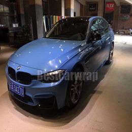 Gloss Abu blue Vinyl wrap FOR Car Wrap with air Bubble vehicle wrap covering foil With Low tack glue 3M quality 1 52x20m 5x67281p
