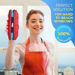 Magnetic Window Cleaner Squeegee Cleaning Brushes Tools for Single Glazed Glass Suitable for Windows Sliding DoorsWindshields or A248e