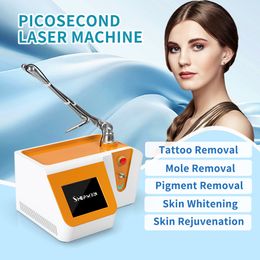 Portable Q Switched Tattoo Removal Machine Laser 755nm 1064nm 532nm 1320nm Pico Laser Freckle Pigment Removal Skin Whitening Picosecond Laser Machine
