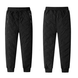 Mens Pants winter pants with wool lining outdoor waterproof and windproof hiking warm thick solid color 230720