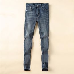 New Arrival Mens Designer Bags Jeans Fold Stripe Style Washed Fashion Straight Jean s Slim-leg Pants Motorcycle Biker Business Lei2264