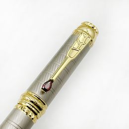 Gift Fountain Pens LAN Art Sponsor Burgess Limited Edition MB Luxury Fountain Rollerball Ballpoint Pen Granite Pattern Writing Gift Stationery 230720