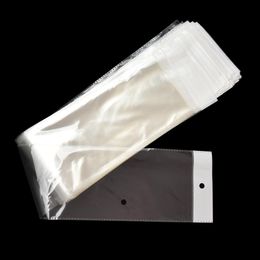 10 5 72cm 100pcs lot Clear Long Self Adhesive Seal Plastic Packing Bag OPP Poly Hair Wig Packing Bag Hairpiece Storage Bag With Ha257k