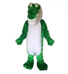 2023 Factory sale hot Green crocodile Mascot Costume Cartoon Real Photo