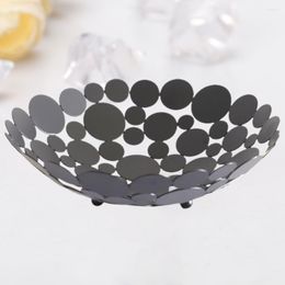 Dinnerware Sets Ornaments Basket Fruit Plate Petals Shaped Storage Round Dining Room Table Hollow Cupcake Holder Vegetable