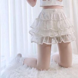 Women's Leggings Lolita Pumpkin Pants Skirt Support Shorts Summer Thin Section Anti-light Fluffy Safety