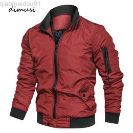 Men's Jackets DIMUSI Winter Bomber Jacket Men Casual Outwear Windbreaker Coats Fashion Thick Warm Streetwear Sports Pilot Jackets Men Clothing L230721