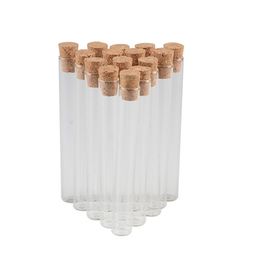 4ml Small Glass Test Tube Vials Jars With Corks Stopper Empty Glass Transparent Mason Jars Bottles 100pcs 2249