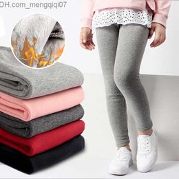 Kids Socks Girls Leggings Winter Clothes for Children 2020 Thick Warm Trousers Cotton Fleece Lined Leggings Kids Long Pants Girl Clothing LJ200828 Z230721