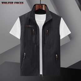 Mens Suits Blazers Spring Thin Outdoor Casual Tank Top Sports Quick Dry Camping Mountain Fishing Coat Sleeveless 230720