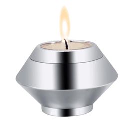 Stainless steel oval cremation jewelry Human pet ashes cremation urn funeral memorial candle holder ashes jar253R