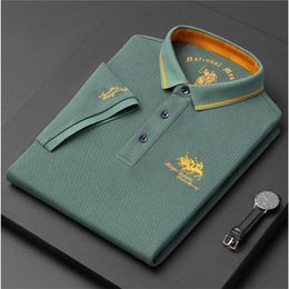 Men's Polos Summer Men Polo Shirts Short Sleeve Turn-down Collar T-shirts Embroidered Tops for Men 230720