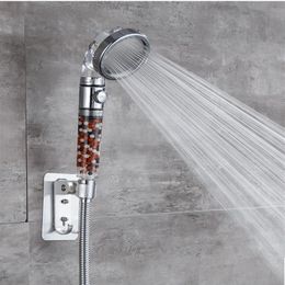 Shower Head Adjustable 3 Mode Hand High Pressure Water Saving One Button To Stop Heads2565