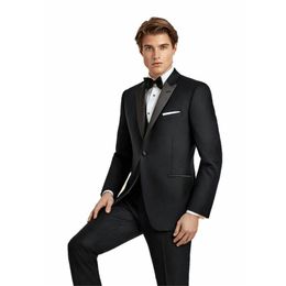 Tailored Made Men Black Suit for Wedding Suits Prom Groom Tuxedos 3Piece Men Blazer Slim Fit Terno Masuclino Trajes de Hombre Cost200i