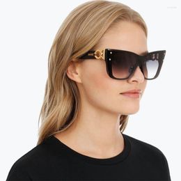 Sunglasses Cat Eye Women Designer Wrap Around Sun Glasses For Female UV400 In Fashion Oversized Trendy Sunglass