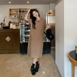 Basic Casual Dresses Designer Dress Women's Dress Summer Extra Long Loose Size Dress Dating Shopping Wearing Home Lazy Style