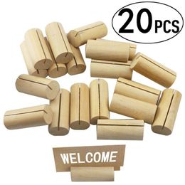 Other Festive Party Supplies Wooden Card Clips 20 Pcs/Bag Holders Stand Office Desk Menu Po Drop Delivery Home Garden Dhwit