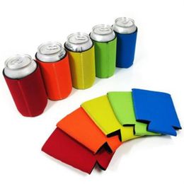 whole 330ml Beer Cola Drink Can Holders Bag Ice Sleeves zer Pop Holders Koozies 12 color307P