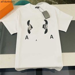 Casual New Wrinkle balencaigaly Lining T-shirt ity balencigaly Cotton Soft Mens Resistant Printing Letters T-Shirts Student Couple Short Fashion 05-03 Men