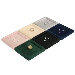 Jewellery Pouches Gemstone Collection Storage Case Mini Velvet Square Sorting Tray Home Decorative Jewerlry Organiser