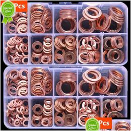 Other Home Appliances New Copper Washer Gasket Nut And Bolt Set Flat Ring Seal Assortment Kit With Box //M8/M10/M12/M14 For Sump Plu Dhr02