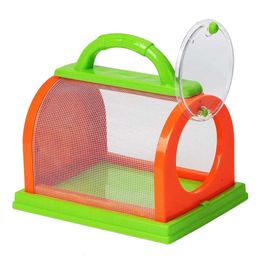 Small Animal Supplies Insect Bug Cage Box Kit Habitat Observation Kids Catcher Catching Case Mesh House Outdoor Critter Magnifying Container Bungalow 230720
