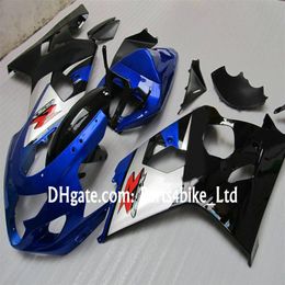 black blue silver fairing for SUZUKI GSXR 600 750 K4 2004 2005 GSXR600 GSXR750 04 05 GSX R750 body237k