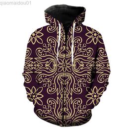 Men's Hoodies Sweatshirts European Style Retro Men's Zipper Hoodie Cool 2022 Hot Sale Unisex 3D Print Hip Hop Fashion Spring Sweatshirts Teens Casual Tops L230721