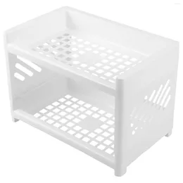 Storage Boxes Kitchen Shelf Desktop Organiser Rack Fold Cosmetics Display Plastic Dresser Holder Student Bathroom Stand