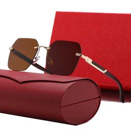 Women designer sunglasses for man luxury oversized sunglasses designers men light proof sunshade Adumbral classic square outdoor driving Brown sunglasses