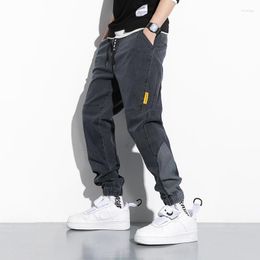 Men's Jeans Blue Black Baggy Men Stretched Cotton Streetwear Denim Joggers Casual Harem Pants Plus Size 8XL