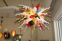 Vintage Luxury Chandelier Lighting Artistic Modern Multi Color Ceiling Urban Design for Home Hand Blown Lamp Decoration