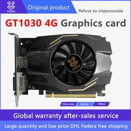 GTX1030 4G DDR4 Full-new large-capacity unique gaming graphics card PUBG chicken office desktop audio and video independentChia co283T