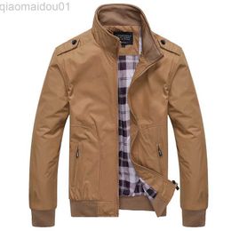 Men's Jackets Mens Jackets Spring Autumn Casual Coats Solid Colour Mens Sportswear Stand Collar Slim Jackets Male Bomber Jackets M-4XL Clothing L230721