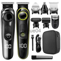 Clippers Trimmers Electric Hair Clipper Multifunctional Men's Trimmer Electric Shaver Men's Razor Nose Trimmer KM696 Hair Clipper x0728