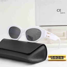 Luxury Designer Ce Sunglasses Men's Women's Arc De Triomphe Sunglasses New New Fashion High Definition Polarised Unisex Large Frame Sunglasses 5922 White