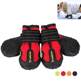 Truelove Outdoor Dog Shoes Rain Waterproof Non-slip Dog Shoe Snow Boots Sneakers for Dogs Shoes All Weather Szapatos Para Perro LJ249i