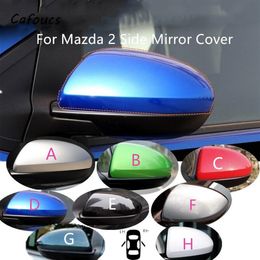 For Mazda 2 demio Rearview Mirror Cover Cap Side Mirror Shell Housing2554