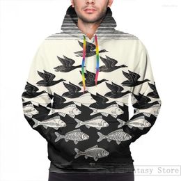 Men's Hoodies Mens Sweatshirt For Women Funny Sky And Water I - Maurits Cornelis Escher Print Casual Hoodie Streatwear