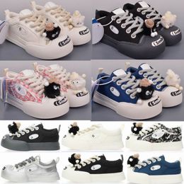 Ouder Smile Canvas SKate Shoes Mens Women Low-Top Leather Sneakers Pink Tryto Laughp Tassel Upper Platform Keep Simle Navy Blue White Black size 35 Grey Sport Trainers