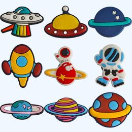 Shoe Parts Accessories Charms For Clog Decoration Funny Space Astronaut Diy Shoes Pins Kids Boys Girls Teens Men Women And Adts Chri Otxgz