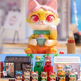 Action Toy Figures CASSY Cat 12 Constellations Blind Box Toys Mystery Mistery Caja Misteriosa Caixa Surprise Figure Kawaii Model Birthday Gift 230720