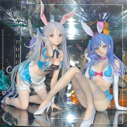 Anime Manga 22cm Native BINDing Bunny Girl Figure Aqua Blue Chris Erina 1/4 PVC Action Figure Adults Collection Statue Model Toys doll Gifts