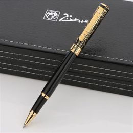 Top Quality Picasso black metal Roller ball pen with Gold Clip business office stationery writing gift ball pens224x