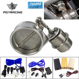 PQY - Exhaust Control Valve With Vacuum Actuator Cutout 3 76mm Pipe CLOSED with ROD with Wireless Remote Controller Set PQY-221n
