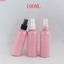 100ML Pink Plastic Bottle With Spray Pump 100CC Empty Cosmetic Container Water Packaging 50 PC Lot high quatity230o